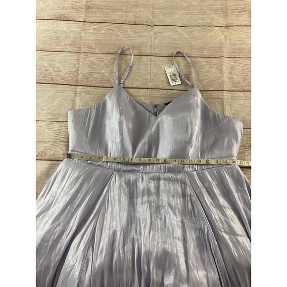 NWT Torrid WOmen's Lavender Satin Fit And Flare Dress - 22 - Picture 7 of 14